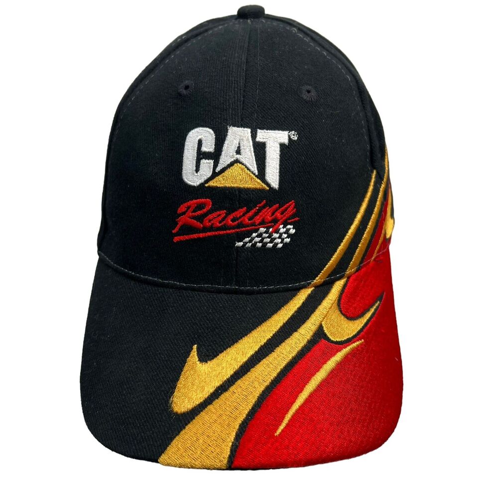 Cat Caterpillar Racing Mens OS‎ Strap Back Hat Ward Burton Licensed Merchandise